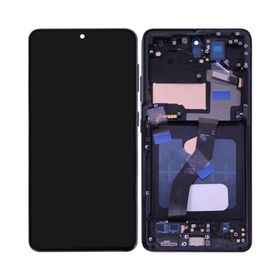 Touch+Display+Frame Samsung Galaxy S21 Ultra 5G 2021/G988B Black Touch+Display+Frame Samsung Galaxy S21 Ultra 5G 2021/G988B Black